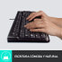 Фото #2 товара Logitech Desktop MK120 - Wired - USB - QWERTY - Black - Mouse included