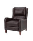 Фото #4 товара Leather Pushback Recliner chair with Adjustable Backrest for Livingroom