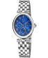 ფოტო #1 პროდუქტის Women's Florence Swiss Quartz Silver-Tone Stainless Steel Bracelet Watch 36mm