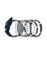 Фото #2 товара Часы и аксессуары American Exchange мужские аналоговые с трехконтурной кварцевой навыковой силиконовой ремешок часы 45 мм набор подарков в синем цвету