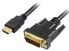 Фото #2 товара Sharkoon 1m, HDMI/DVI-D, 1 m, HDMI, DVI-D, Male, Male, 1920 x 1080 pixels