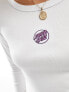 Santa Cruz fitted long sleeve with embroidered logo in white 34 - фото #5