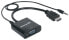 Фото #4 товара Manhattan HDMI to VGA (with Audio) Converter cable - 1080p - 30cm - Male to Female - Micro-USB Power Input Port for additional power if needed - Black - Three Year Warranty - Polybag - 0.3 m - HDMI + 3.5mm - VGA (D-Sub) - Male - Female - Straight