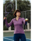 ფოტო #3 პროდუქტის Women's UPF 50+ Sun Protective Mock Zip Top