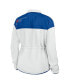 Women's White, Royal Buffalo Bills Color-Block Polar Fleece Full-Zip Jacket