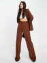 Фото #1 товара Missyempire relaxed trouser co-ord in chocolate