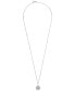 ფოტო #3 პროდუქტის Diamond Circle Pendant Necklace (1/2 ct. t.w.) in 14k White Gold, 16" + 4" extender, Created for Macy's