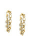 Gold-plated chain earrings with Bagliori crystals SAVO06