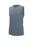 Фото #3 товара Men's Gray Las Vegas Raiders Warm Up Sleeveless T-shirt
