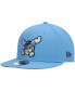 Фото #1 товара Men's Light Blue Wilmington Blue Rocks Authentic Collection Team 59FIFTY Fitted Hat