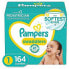 Pampers Swaddlers Active Baby Diapers Enormous Pack - Size 1 - 164ct