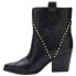 Фото #3 товара COCONUTS by Matisse Ace Studded Pull On Pointed Toe Booties Womens Black Casual