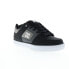 Фото #3 товара DC Pure 300660-KWA Mens Black Leather Lace Up Skate Inspired Sneakers Shoes
