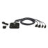 ATEN 2-Port USB FHD HDMI Cable KVM Switch - 1920 x 1200 pixels - Full HD - 1.518 W - Black
