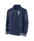 Фото #2 товара Men's Navy Kansas City Royals Authentic Collection Game Time Bomber Full-Zip Jacket
