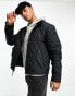 Фото #1 товара Polo Ralph Lauren icon logo quilted insulated harrington jacket in black