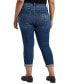 Plus Size Carter Mid Rise Girlfriend Jeans Thorne Blue, 16W - фото #2