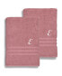 Textiles Turkish Cotton Personalized 2 Piece Denzi Bath Sheet Set, 66" x 35"