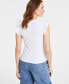 ფოტო #2 პროდუქტის Women's Ruffle-Sleeve Knit Top, Created for Macy's