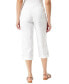 ფოტო #2 პროდუქტის Women's Adjustable-Hem Cargo Capri Pants