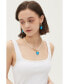 Esmee Glaze Heart Pendant Baroque Pearl Necklace