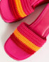 Фото #3 товара ASOS DESIGN Thorpe chunky flatform mules in bright mix