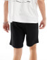 Bershka jersey short in black