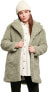 Urban Classics Women's Winter Jacket, Ladies Oversized Sherpa Coat Jacket with Hook & Eyelet Closure, Size XS to 5XL