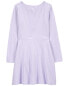 Фото #2 товара Kid Long-Sleeve Ribbed Dress 4