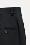 Zw collection trousers with turn-up hems