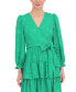 ფოტო #4 პროდუქტის Women's Floral Texture Balloon-Sleeve A-Line Dress