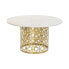 Фото #1 товара Кофейный столик DKD Home Decor Белый Позолоченный Металл Мрамор 76 x 76 x 43 cm
