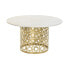 Centre Table DKD Home Decor White Golden Metal Marble 76 x 76 x 43 cm