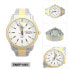 SEIKO Series 5 Automatic White Dial Two-Tone Men's Watch SNKP14K1S