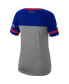 Фото #2 товара Women's Julius Erving Heathered Charcoal Philadelphia 76ers Team Captain V-Neck T-shirt