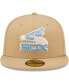 Фото #3 товара Men's Tan Chicago White Sox 75th Anniversary of Comiskey Park Sky Blue Undervisor 59FIFTY Fitted Hat