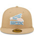 ფოტო #3 პროდუქტის Men's Tan Chicago White Sox 75th Anniversary of Comiskey Park Sky Blue Undervisor 59FIFTY Fitted Hat