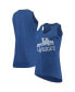 Women's Royal Kentucky Wildcats Ferris Melange V-Neck Tank Top