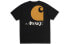 Фото #2 товара Carhartt WIP x Awake NY S/S T-Shirt 联名款 图形徽标印花短袖T恤 男女同款 黑色 / Футболка Carhartt WIP x Awake NY SS T-Shirt T I027551
