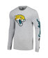 Фото #2 товара Men's Heather Gray Jacksonville Jaguars Halftime Long Sleeve T-shirt