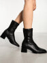 Фото #5 товара & Other Stories heeled ankle boots in black