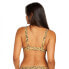 VOLCOM Yess Leopard Triangle Bikini Top