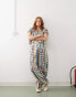 Reclaimed Vintage barrel leg trouser in multi gingham Mehrfarbig/Vichy-Karos, 32 - фото #1