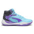 Фото #2 товара Puma Playmaker Pro Mid Basketball Mens Blue Sneakers Athletic Shoes 37790209