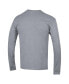 ფოტო #2 პროდუქტის Men's Heather Gray Duke Blue Devils Basketball Icon Long Sleeve T-shirt