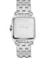 ფოტო #3 პროდუქტის Disney Mickey Mouse Women's Silver Square Steel Watch