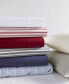 Solid Cotton Percale 4-Piece Sheet Set, Full