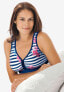 ფოტო #2 პროდუქტის Plus Size Wireless Back-Close Lounge Bra