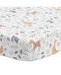 Фото #1 товара Deer Park White/Gray Woodland Animals Baby Fitted Crib Sheet