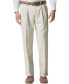 Фото #1 товара Men's Comfort Relaxed Pleated Cuffed Fit Khaki Stretch Pants